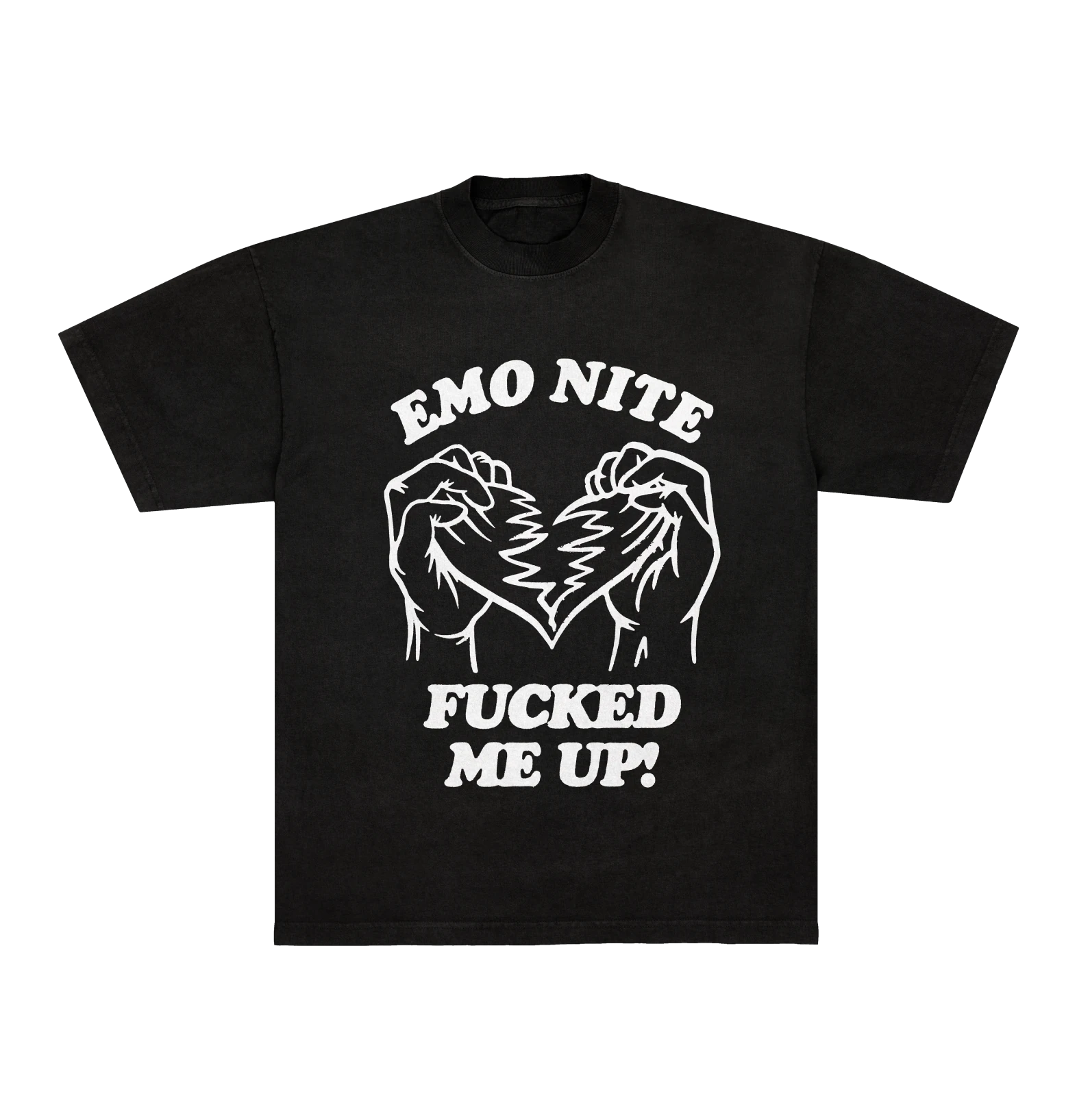 Black Emo Nite T-shirt with provocative illustrated front graphic