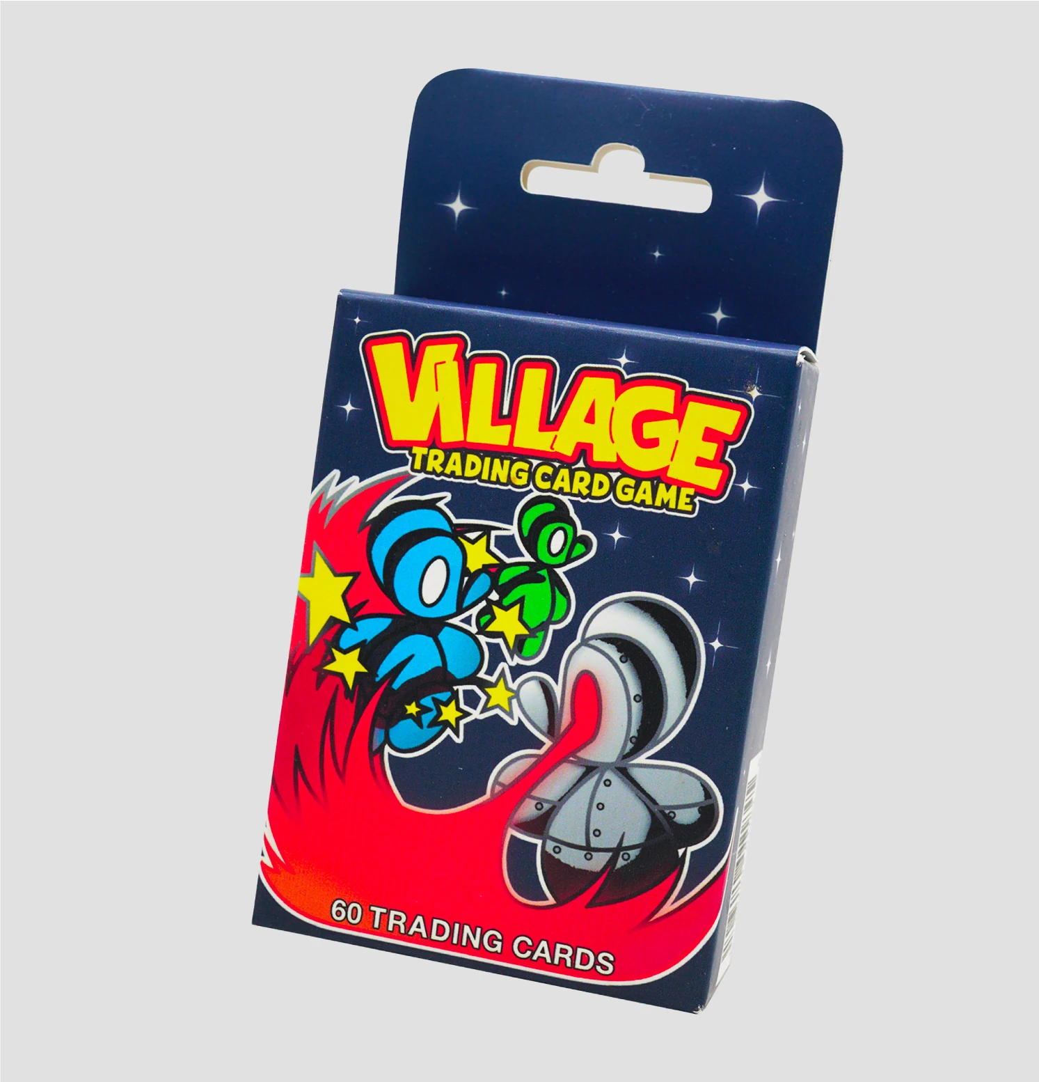 Blue Village Mice trading card display packaging